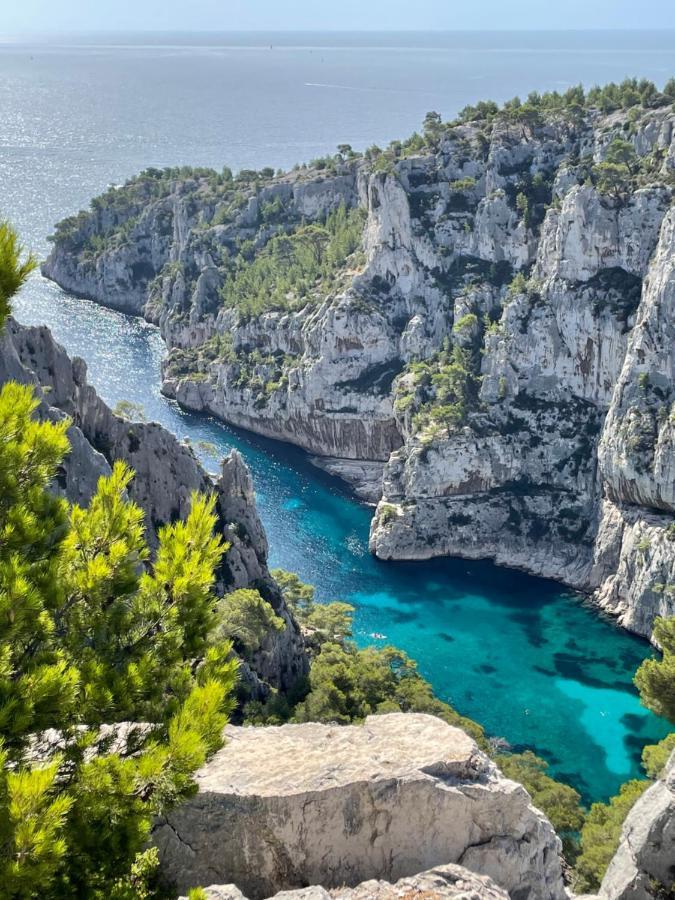 Large Private Garden, Quiet 2-Bedroom Apartment, Air Conditioning, Wifi, Parking Cassis Eksteriør bilde